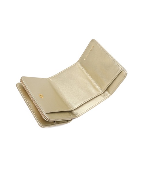 MERCURYDUO（マーキュリーデュオ）の「【MERCURYDUO/マーキュリーデュオ】メタリッククラック調型押し　三つ折りミニ財布（財布・レディース・ブラック/グレイッシュベージュ/シルバー/ピンク/ゴールド・FREE）」の12枚目の写真