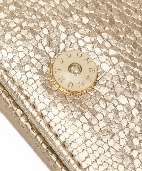 MERCURYDUO（マーキュリーデュオ）の「【MERCURYDUO/マーキュリーデュオ】メタリッククラック調型押し　三つ折りミニ財布（財布・レディース・ブラック/グレイッシュベージュ/シルバー/ピンク/ゴールド・FREE）」の18枚目の写真