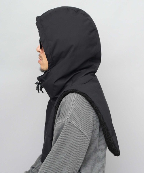 セール】防風 裏ボア ポリエステル フードウォーマー フロントハーフ