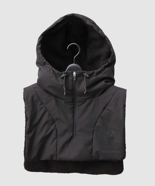 セール】防風 裏ボア ポリエステル フードウォーマー フロントハーフ