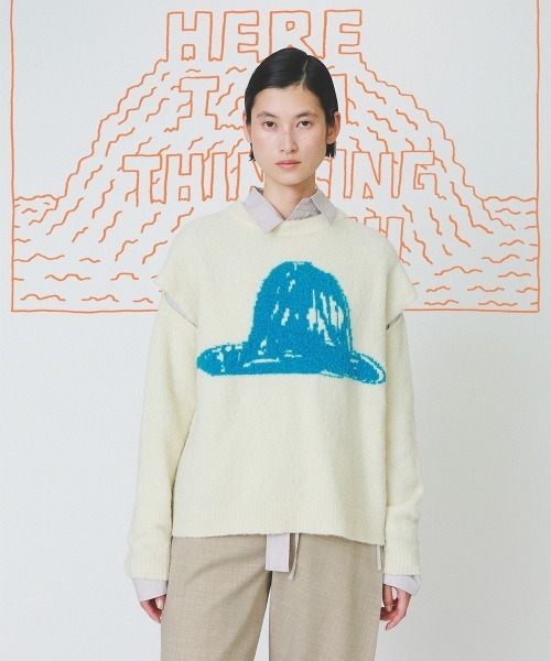セール】painter's hat knit top（ニット/セーター）｜soduk（スドーク