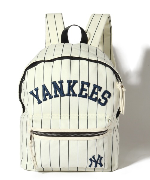 MLB(メジャーリーグベースボール)の「【MLB/メジャーリーグベースボール】コットンツイル ストライプデイパック(バックパック/リュック・メンズ・ブラック系2/アイボリー系2/アイボリー系3/アイボリー系1/ブラック系1・FREE)」の17枚目の写真