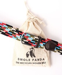 【SWOLE PANDA/スウォール パンダ】RECYCLED WOVEN BELT ZIGZAG