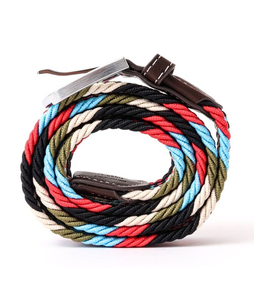 NOLLEY’S（ノーリーズ）の「【SWOLE PANDA/スウォール パンダ】RECYCLED WOVEN BELT ZIGZAG（ベルト・メンズ・ブルー系その他/マルチ・FREE）」の7枚目の写真
