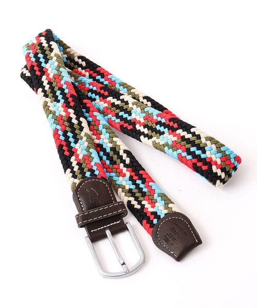 NOLLEY’S（ノーリーズ）の「【SWOLE PANDA/スウォール パンダ】RECYCLED WOVEN BELT ZIGZAG（ベルト・メンズ・ブルー系その他/マルチ・FREE）」の10枚目の写真
