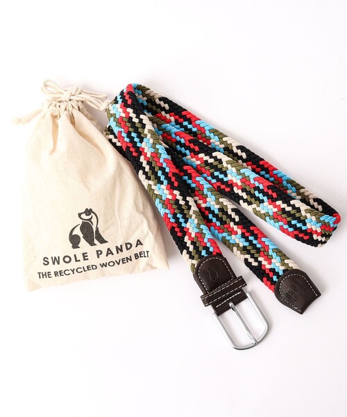 NOLLEY’S（ノーリーズ）の「【SWOLE PANDA/スウォール パンダ】RECYCLED WOVEN BELT ZIGZAG（ベルト・メンズ・ブルー系その他/マルチ・FREE）」の11枚目の写真
