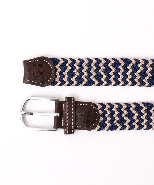 NOLLEY’S（ノーリーズ）の「【SWOLE PANDA/スウォール パンダ】RECYCLED WOVEN BELT ZIGZAG（ベルト・メンズ・ブルー系その他/マルチ・FREE）」の17枚目の写真