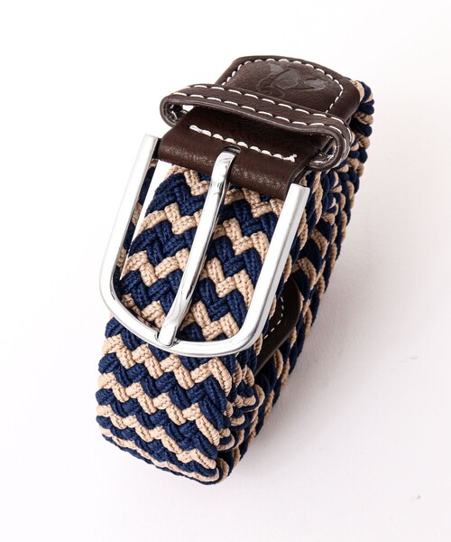 NOLLEY’S（ノーリーズ）の「【SWOLE PANDA/スウォール パンダ】RECYCLED WOVEN BELT ZIGZAG（ベルト・メンズ・ブルー系その他/マルチ・FREE）」の18枚目の写真