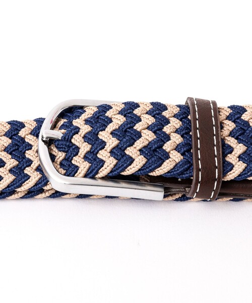 NOLLEY’S（ノーリーズ）の「【SWOLE PANDA/スウォール パンダ】RECYCLED WOVEN BELT ZIGZAG（ベルト・メンズ・ブルー系その他/マルチ・FREE）」の21枚目の写真