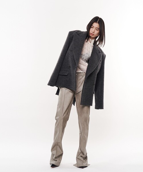 POOLDE（プールデ）の「【POOLDE/プールデ】Limpet Tailor Coat/テーラーコート/ショートコート（テーラードジャケット・レディース・ブラック/グレー・FREE）」の12枚目の写真