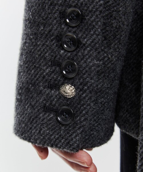 POOLDE（プールデ）の「【POOLDE/プールデ】Limpet Tailor Coat/テーラーコート/ショートコート（テーラードジャケット・レディース・ブラック/グレー・FREE）」の22枚目の写真