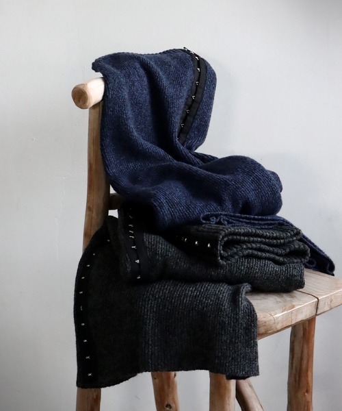 antiqua(アンティカ)の「ホックニットスカート(スカート・レディース・ブルー/チャコールグレー・ONESIZE)」の12枚目の写真