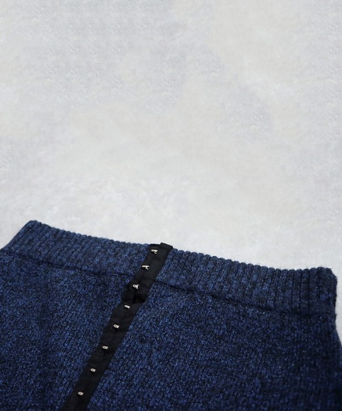 antiqua(アンティカ)の「ホックニットスカート(スカート・レディース・ブルー/チャコールグレー・ONESIZE)」の15枚目の写真