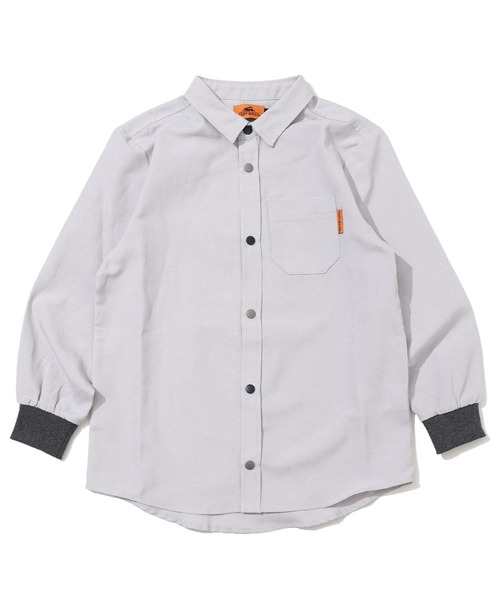 KRIFF MAYER Kid's Collection（クリフメイヤーキッズコレクション）の「ハッピーシャツ（シャツ/ブラウス・キッズ・ネイビー/オフホワイト/サックスブルー/グレー・150/140/130/120/170/160）」の14枚目の写真