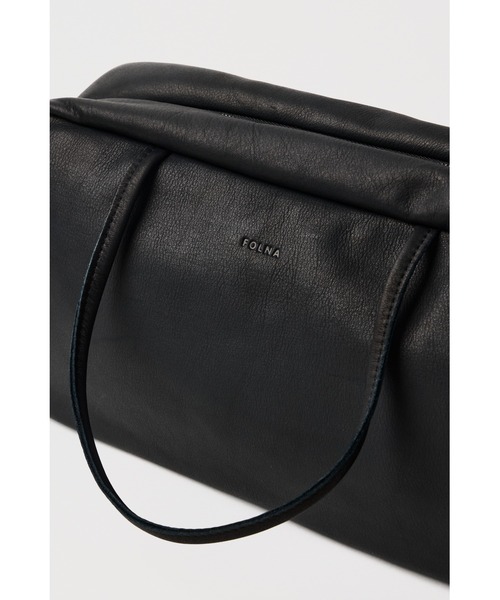 folna（フォルナ）の「FOLNA RD ソフトレザー ワイドボストン（トートバッグ・レディース・ブラック・FREE）」の5枚目の写真