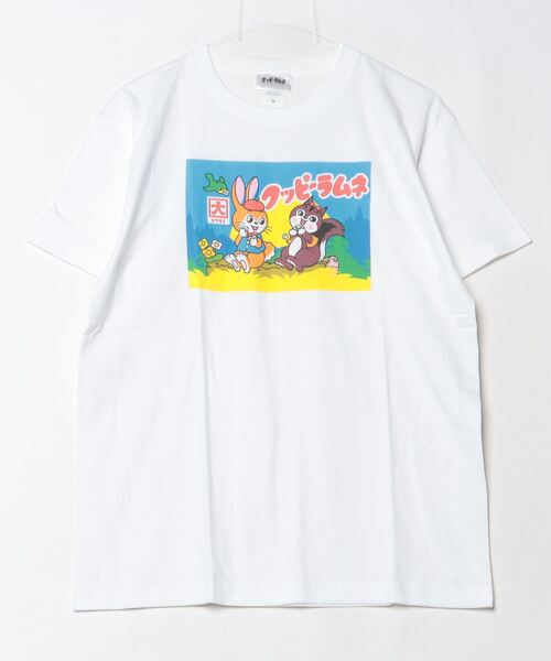 THE BAREFOOT(ベアフット)の「【 クッピーラムネ 】 フロント プリント 半袖 Tシャツ WNI(Tシャツ/カットソー・レディース・ホワイト/ブラック系その他・FREE)」の1枚目の写真
