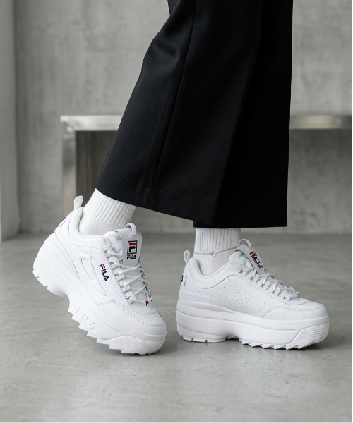 FILA(フィラ)の「Disruptor II Wedge(スニーカー・レディース・ブラック/ホワイト・23.5cm/22.5cm/23.0cm/24.0cm/24.5cm/25.0cm/26.0cm/27.0cm/28.0cm)」の16枚目の写真