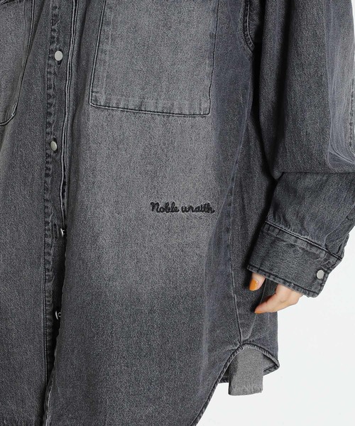 セール】刺しゅう入り デニムシャツ ジャケット（その他トップス