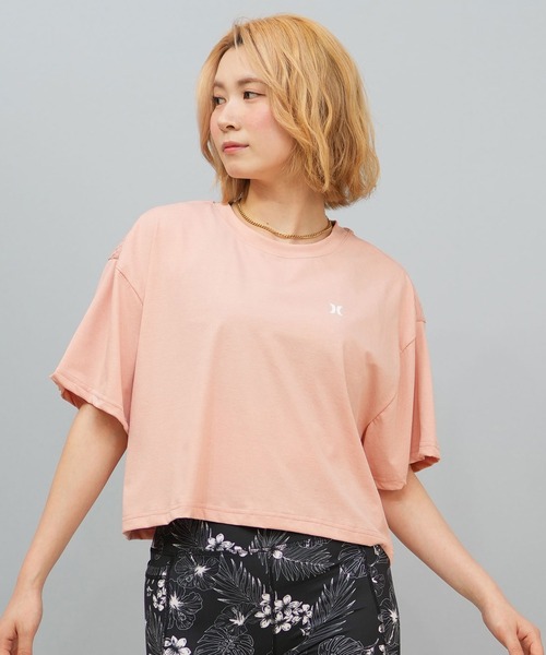 Hurley (ハーレー)の「Hurley/ハーレー 水陸両用Tシャツ/UVケア/ラッシュガード WSRG251007(Tシャツ/カットソー・レディース・ピンク/ブラック/ホワイト・M)」の3枚目の写真