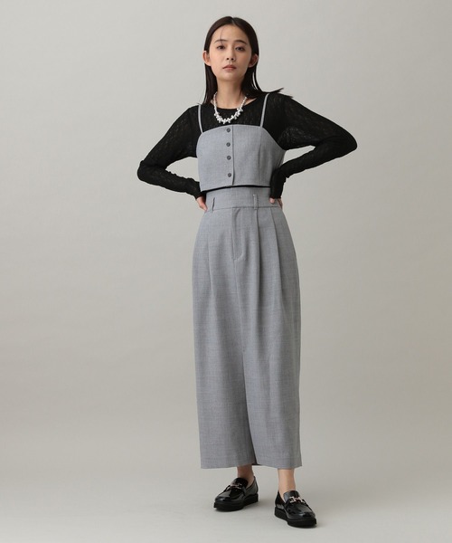 GLOBAL WORK（グローバルワーク）の「MATINEE LINE/カセットアップビスチェ/282514（ベスト・レディース・ライトベージュ/モカ/グレー・LARGE/MEDIUM）」の7枚目の写真