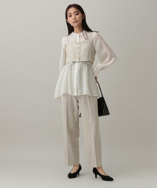 GLOBAL WORK（グローバルワーク）の「MATINEE LINE/カセットアップビスチェ/282514（ベスト・レディース・ライトベージュ/モカ/グレー・LARGE/MEDIUM）」の12枚目の写真