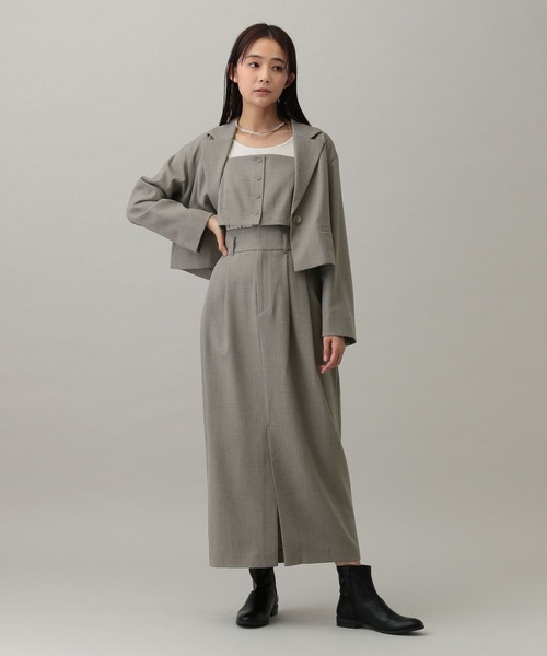 GLOBAL WORK（グローバルワーク）の「MATINEE LINE/カセットアップビスチェ/282514（ベスト・レディース・ライトベージュ/モカ/グレー・LARGE/MEDIUM）」の19枚目の写真