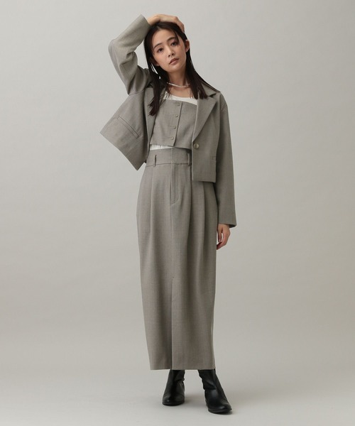 GLOBAL WORK（グローバルワーク）の「MATINEE LINE/カセットアップビスチェ/282514（ベスト・レディース・ライトベージュ/モカ/グレー・LARGE/MEDIUM）」の21枚目の写真