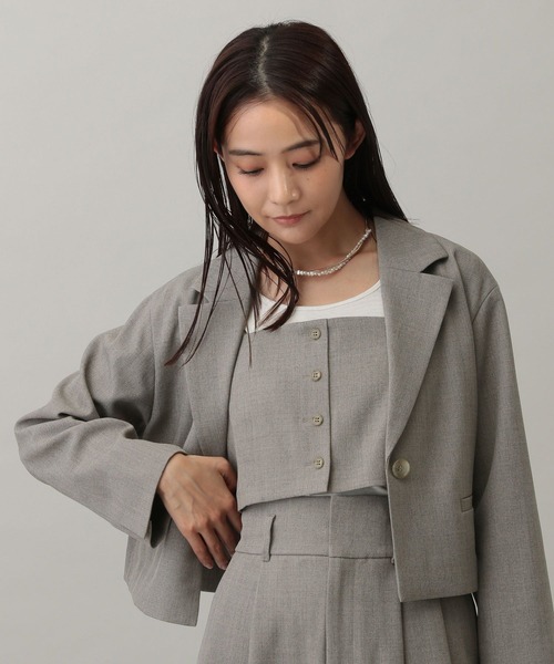 GLOBAL WORK（グローバルワーク）の「MATINEE LINE/カセットアップビスチェ/282514（ベスト・レディース・ライトベージュ/モカ/グレー・LARGE/MEDIUM）」の22枚目の写真