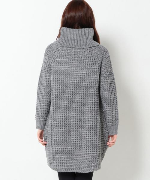 Another Edition（アナザーエディション）の「ローゲージワッフルワンピース/AEBC AC/W LGG ワッフル OP◆（ワンピース・レディース・グレー/オフホワイト/ブラウン・フリー）」の12枚目の写真