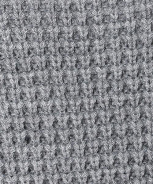 Another Edition（アナザーエディション）の「ローゲージワッフルワンピース/AEBC AC/W LGG ワッフル OP◆（ワンピース・レディース・グレー/オフホワイト/ブラウン・フリー）」の4枚目の写真