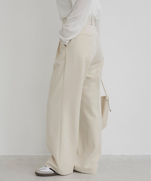 ANGIE(アンジー)の「ハイウエスト センタープレス スラックスパンツ(スラックス・レディース・杢グレー/ブラック/アイボリー・LARGE/MEDIUM/SMALL)」の19枚目の写真