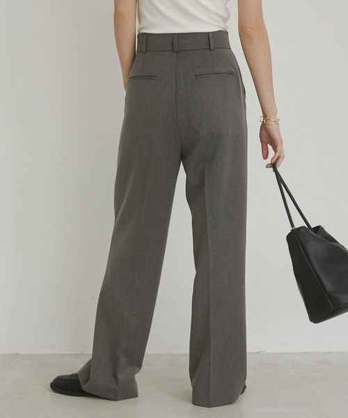 ANGIE(アンジー)の「ハイウエスト センタープレス スラックスパンツ(スラックス・レディース・杢グレー/ブラック/アイボリー・LARGE/MEDIUM/SMALL)」の7枚目の写真