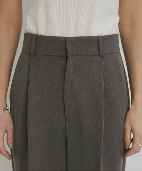 ANGIE(アンジー)の「ハイウエスト センタープレス スラックスパンツ(スラックス・レディース・杢グレー/ブラック/アイボリー・LARGE/MEDIUM/SMALL)」の14枚目の写真