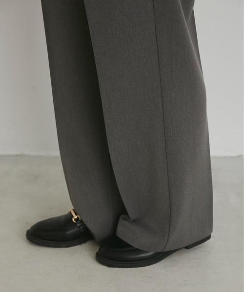 ANGIE(アンジー)の「ハイウエスト センタープレス スラックスパンツ(スラックス・レディース・杢グレー/ブラック/アイボリー・LARGE/MEDIUM/SMALL)」の16枚目の写真