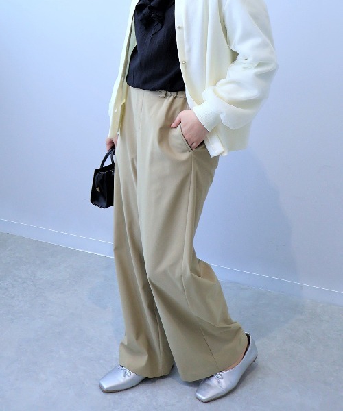 leswel(レスウェル)の「【L~5L 大きいサイズ】ストレッチワイドパンツ(その他パンツ・レディース・キャメル/ネイビー・LL/3L/4L/5L/L)」の1枚目の写真
