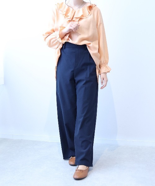 leswel(レスウェル)の「【L~5L 大きいサイズ】ストレッチワイドパンツ(その他パンツ・レディース・キャメル/ネイビー・LL/3L/4L/5L/L)」の6枚目の写真
