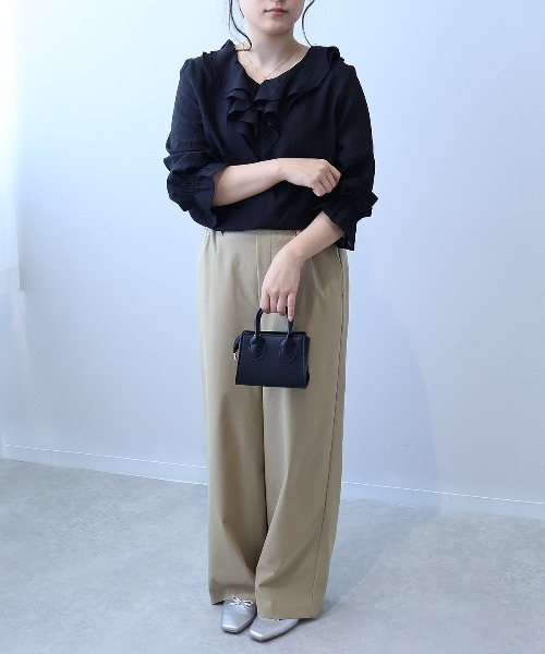 leswel(レスウェル)の「【L~5L 大きいサイズ】ストレッチワイドパンツ(その他パンツ・レディース・キャメル/ネイビー・LL/3L/4L/5L/L)」の12枚目の写真