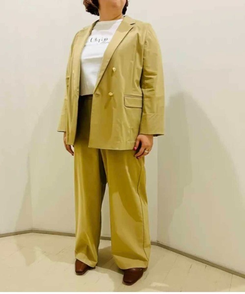 leswel(レスウェル)の「【L~5L 大きいサイズ】ストレッチワイドパンツ(その他パンツ・レディース・キャメル/ネイビー・LL/3L/4L/5L/L)」の3枚目の写真