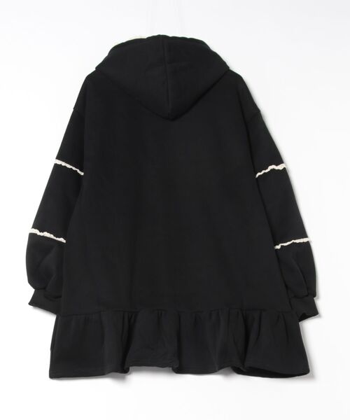 frunco（フランコ）の「スエットパーカーミニワンピース（ワンピース・レディース・ブラック/グレー・FREE）」の3枚目の写真