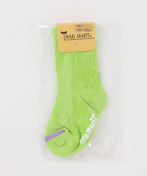 RAGMART（ラグマート）の「ソックス（ソックス/靴下・キッズ・ブルー/オレンジ/ピンク/グリーン/パープル・L/M/S）」の2枚目の写真
