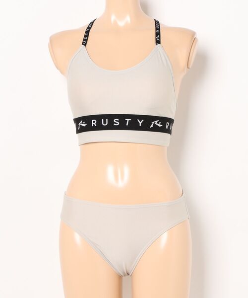 RUSTY/ラスティー 水着 4点セット 水陸両用 UVカット RUSTY/ラスティー キッズ 水着4点セット 水陸両用 ビキニ スイム