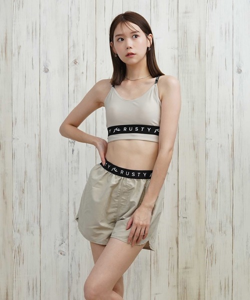 RUSTY/ラスティー 水着 4点セット ブラトップ ショーツ ロンT