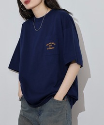 ワンポイント刺繍 ワイドTシャツ