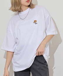 ワンポイント刺繍 ワイドTシャツ