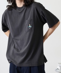 ワンポイント刺繍 ワイドTシャツ