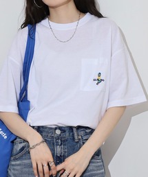 ワンポイント刺繍 ワイドTシャツ