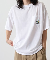 ワンポイント刺繍 ワイドTシャツ