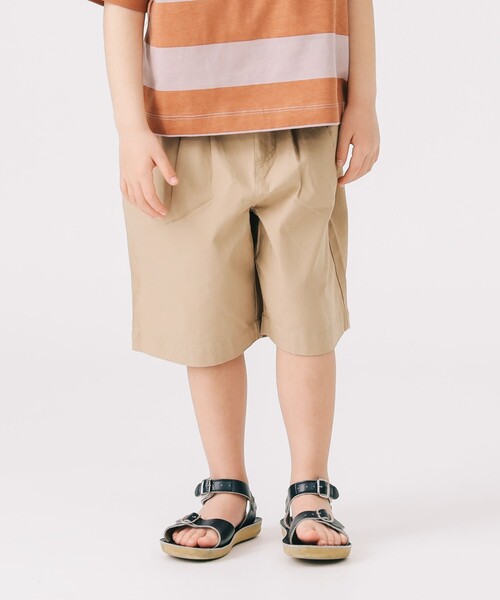 B:MING by BEAMS（ビーミングバイビームス）の「ツータック ショート パンツ 2025SS（100～140cm）（その他パンツ・キッズ・ネイビー/ベージュ/グリーン・100/140/130/110/120）」の2枚目の写真