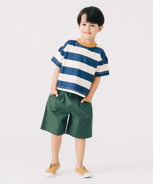B:MING by BEAMS（ビーミングバイビームス）の「ツータック ショート パンツ 2025SS（100～140cm）（その他パンツ・キッズ・ネイビー/ベージュ/グリーン・100/140/130/110/120）」の22枚目の写真
