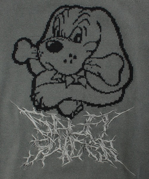 GALFY（ガルフィー）の「【GALFY/ガルフィー】スパイダー染め染めニットベスト（ベスト・メンズ・ブラウン/ブラック/レッド・XL/L）」の14枚目の写真